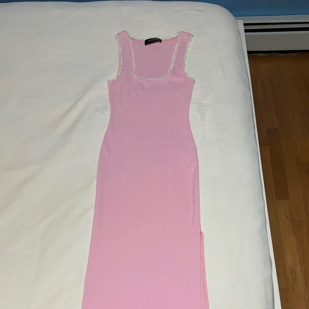 White Fox Boutique Pink Midi Dress